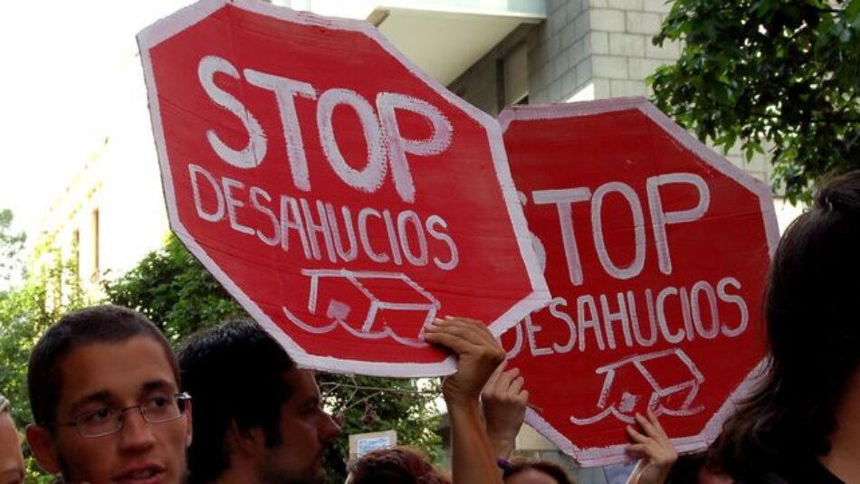 «Las entidades sociales integradas en la plataforma `Ni un desahucio más´ exigimos del Gobierno la recuperación del escudo social en materia de desahucios ampliando la protección a los inquilinos»