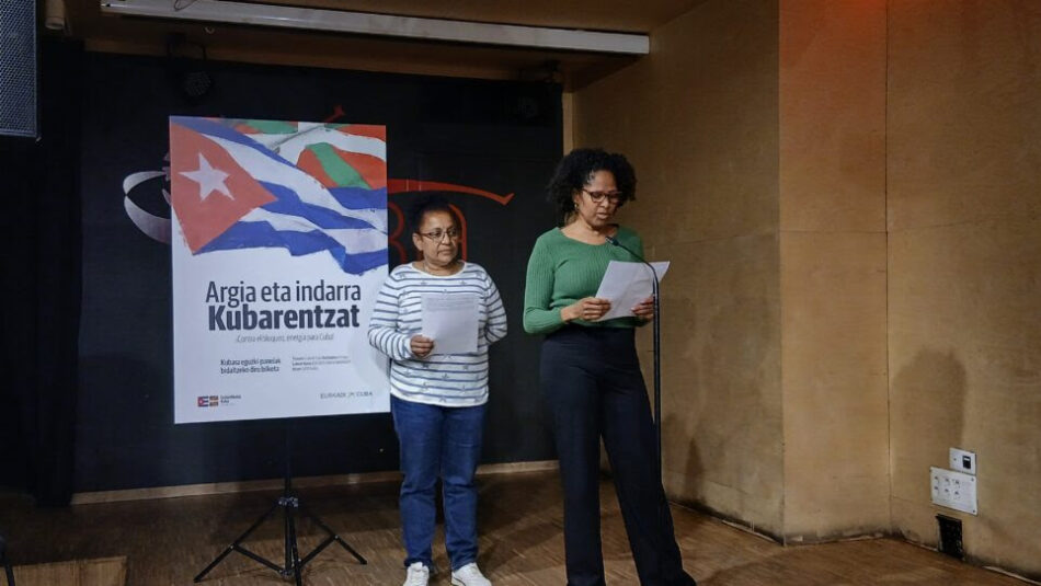 Campaña solidaria en Bilbao para enviar placas solares a Cuba