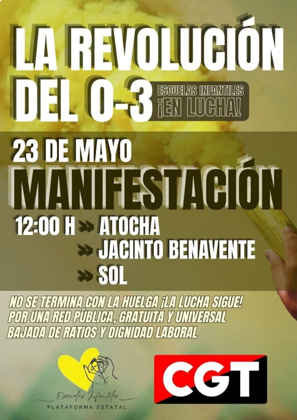 La revolución del 0-3 en Rojo y Negro TV. Motivos de la huelga del 7 de mayo y manifestación en Madrid el día 23