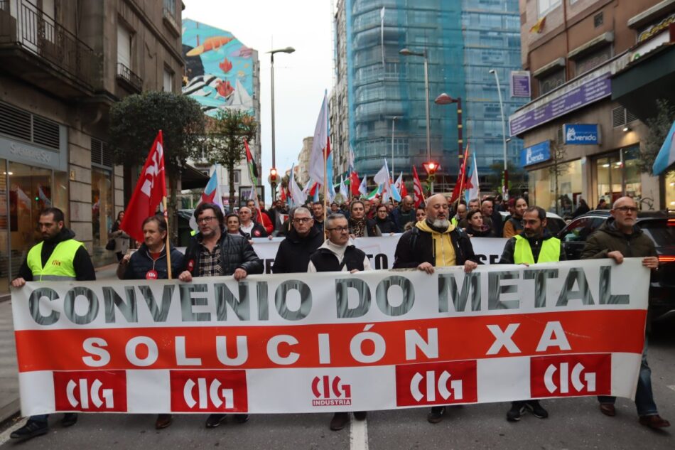 A CIG-Industria aposta polo conflito ante as propostas insuficientes da patronal do metal da provincia de Pontevedra