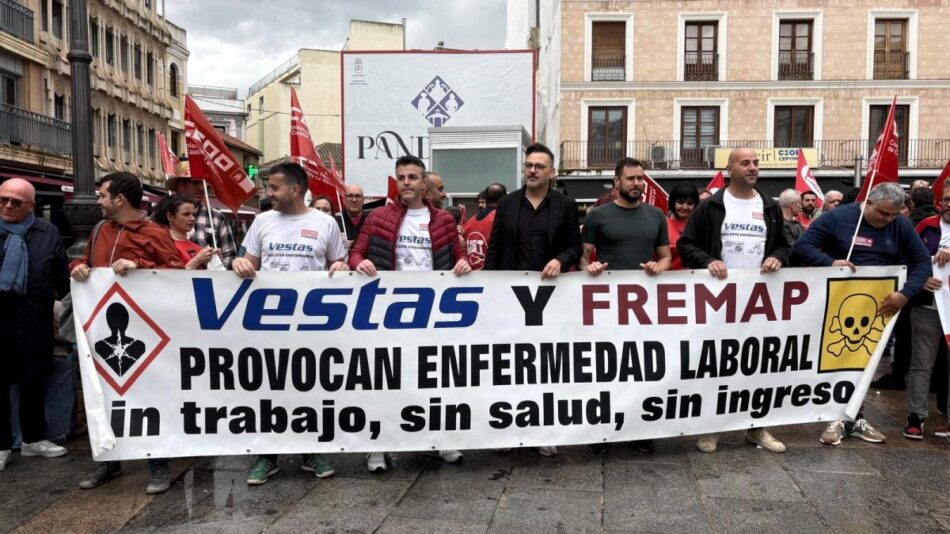 CCOO denunciará ante la Fiscalía la comisión de un delito continuado contra la salud pública en la planta de Vestas en Daimiel