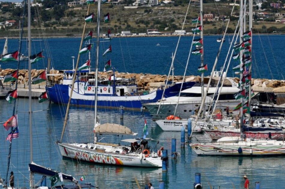 La Flotilla Global Sumud sale de costas italianas rumbo a la región de Gaza