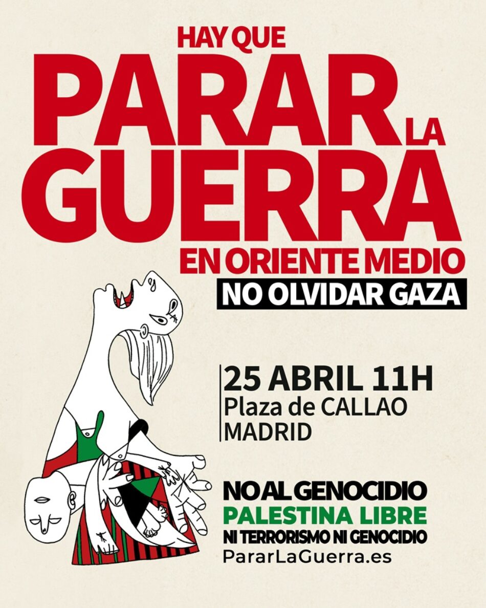 Más de 250 organizaciones y personalidades de 15 países, firman el manifiesto “Hay que Parar la Guerra”