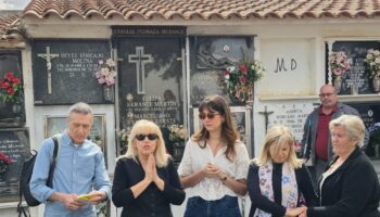 La familia de Eustasio Herance Martín recibe sus restos tras haber sido exhumado e identificado genéticamente por la ARMH