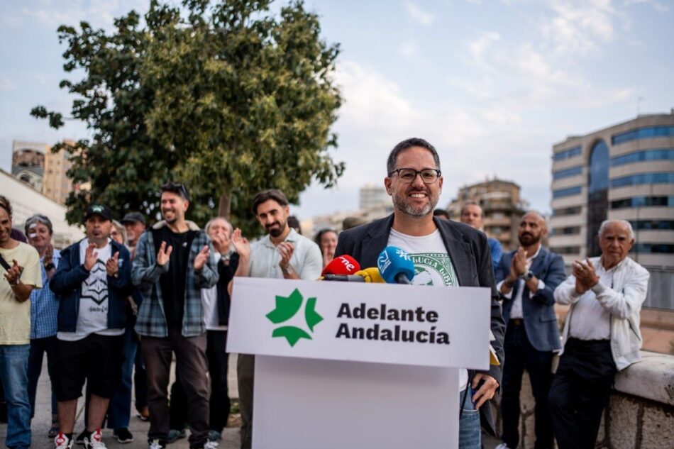 José Ignacio García arranca la campaña de Adelante Andalucía desde Málaga llamando a “votar lo que sientes”