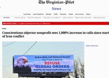 Se disparan hasta un 1.000% las solicitudes de objeción de conciencia en EE.UU. tras la escalada bélica con Irán y la percepción de que se lucha por Israel