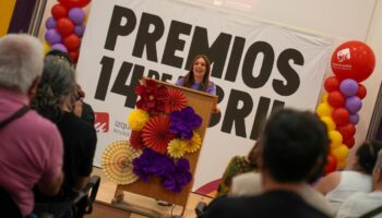 Izquierda Unida Rivas entregará el Premio 14 de Abril en la Categoría General a Sarah Santaolalla el próximo domingo 10 de mayo