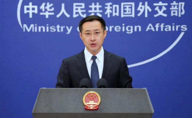 «China ha tomado nota de la intercepción ilegal por parte de los Estados Unidos de un barco de carga civil que viajaba de China a Irán»