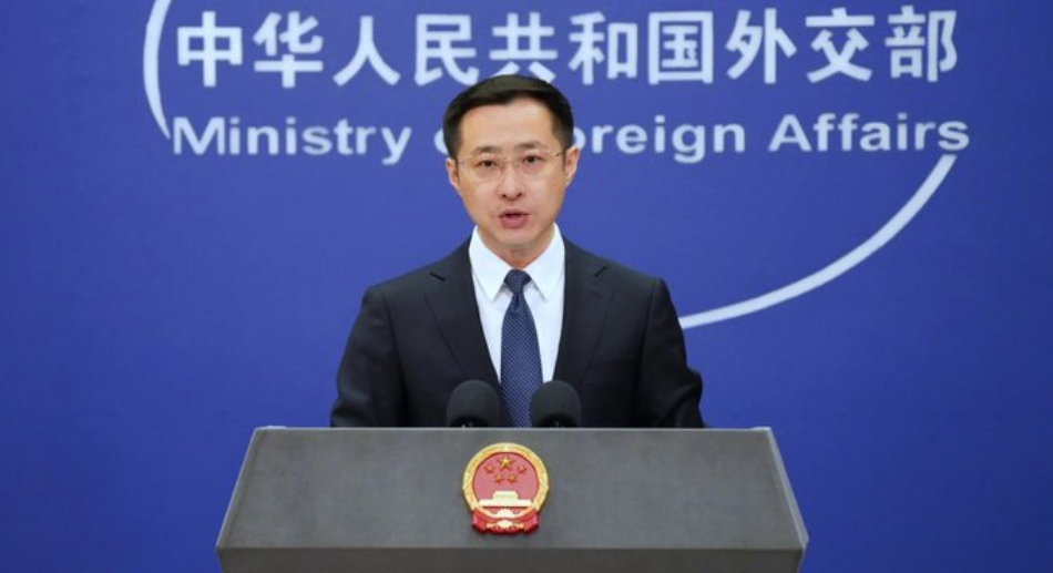 «China ha tomado nota de la intercepción ilegal por parte de los Estados Unidos de un barco de carga civil que viajaba de China a Irán»