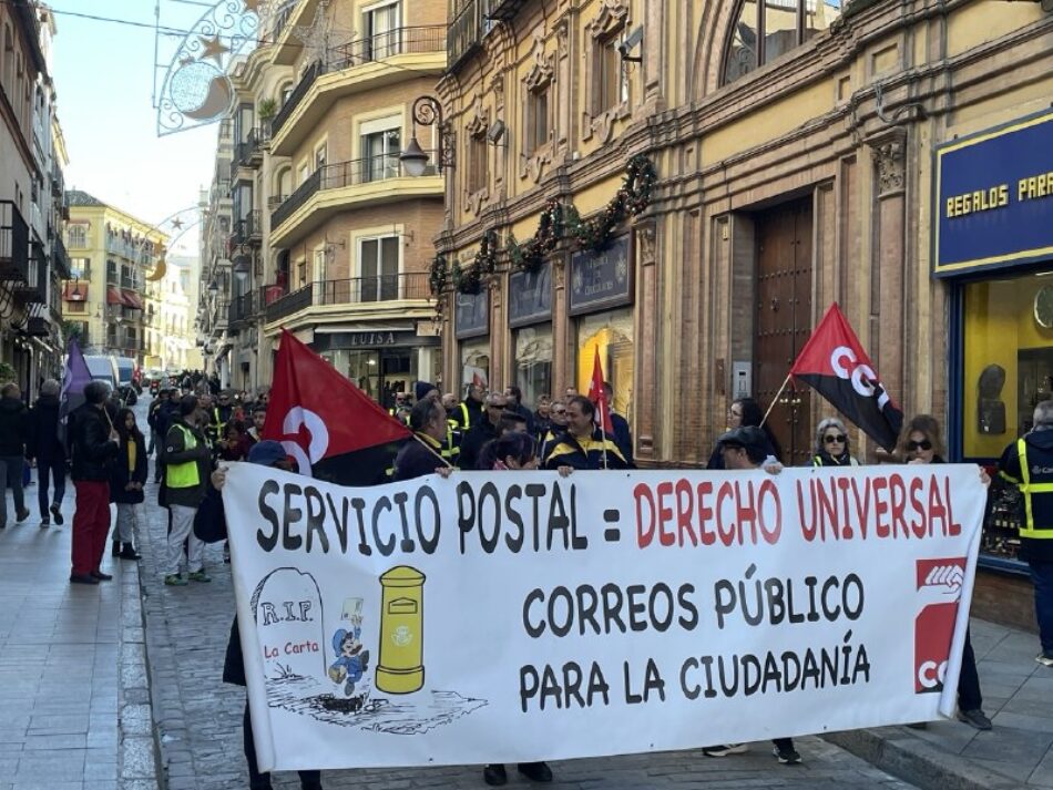 CGT califica de “éxito” la huelga general de Semana Santa en Correos y advierte del aumento de la movilización en Sevilla