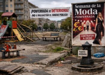 El PCE en El Bierzo denuncia el progresivo deterioro del mobiliario urbano en diversas zonas de Ponferrada