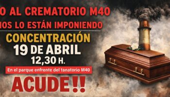 Este domingo se retoman las movilizaciones contra el crematorio con una concentración ante el Tanatorio de la M40 (Madrid)