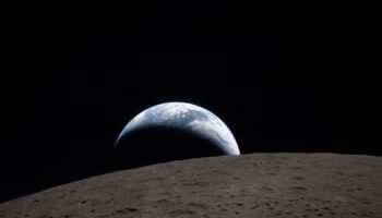 La NASA comparte la primera foto de la Tierra vista desde la cara oculta de la Luna