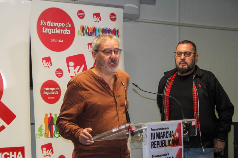 PCE e IU llaman a participar en la III Marcha Republicana del 13 de junio y habilitan transporte para acudir a Madrid