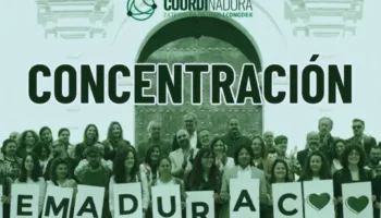 FACUA Extremadura se suma a la concentración en Mérida en defensa de las políticas sociales en la comunidad autónoma