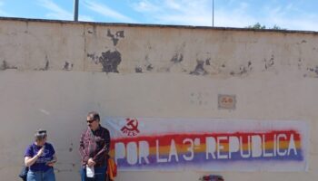 Intervención de Stella Maldonado Esteras, del Foro por la Memoria de la Comunidad de Madrid, en el homenaje a las fusiladas/os en las tapias del cementerio municipal del Zanjón