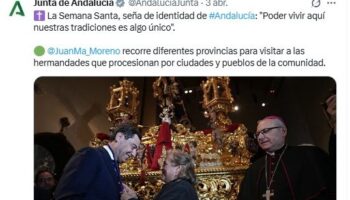 Por Andalucía denuncia a Moreno Bonilla ante la Junta Electoral Central (JEC) por “uso electoral” de perfiles institucionales