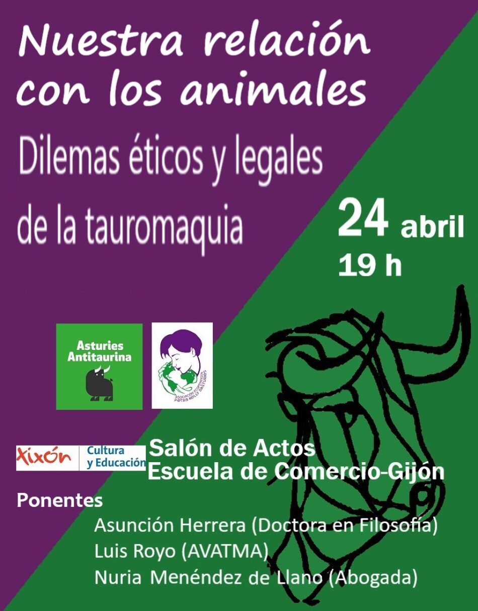 Primera Jornada sobre animales y tauromaquia organizada por Asturies Antitaurina