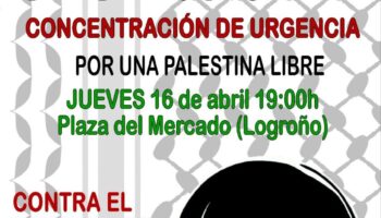 Cacerolada contra el colonialismo y la ocupación en Cisjordania: Boicot a Israel (Plaza del Mercado de Logroño)