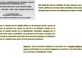 Verdes de Europa-Tarifa exige al Ayto. el cumplimiento de sus funciones urbanísticas y jurídicas omitidas durante más de 50 años para con la urbanización “El Cuartón”