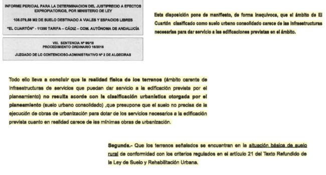 Verdes de Europa-Tarifa exige al Ayto. el cumplimiento de sus funciones urbanísticas y jurídicas omitidas durante más de 50 años para con la urbanización “El Cuartón”