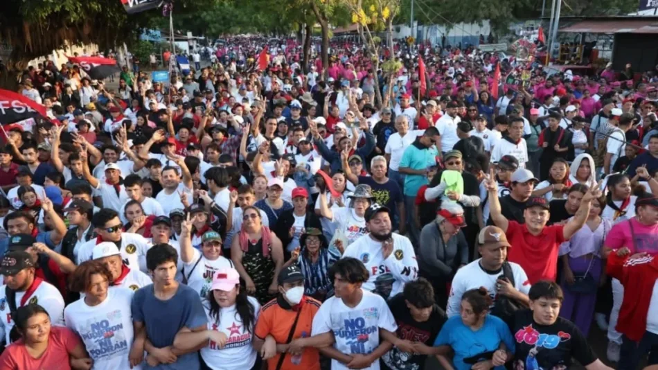 Pueblo de Nicaragua reafirma con marchas masivas su compromiso con la paz