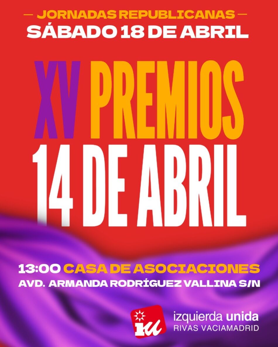 Premios 14 de Abril: Sarah Santaolalla, las víctimas del Patronato de la Mujer y Grimey, recibirán el galardón el día 18 de abril