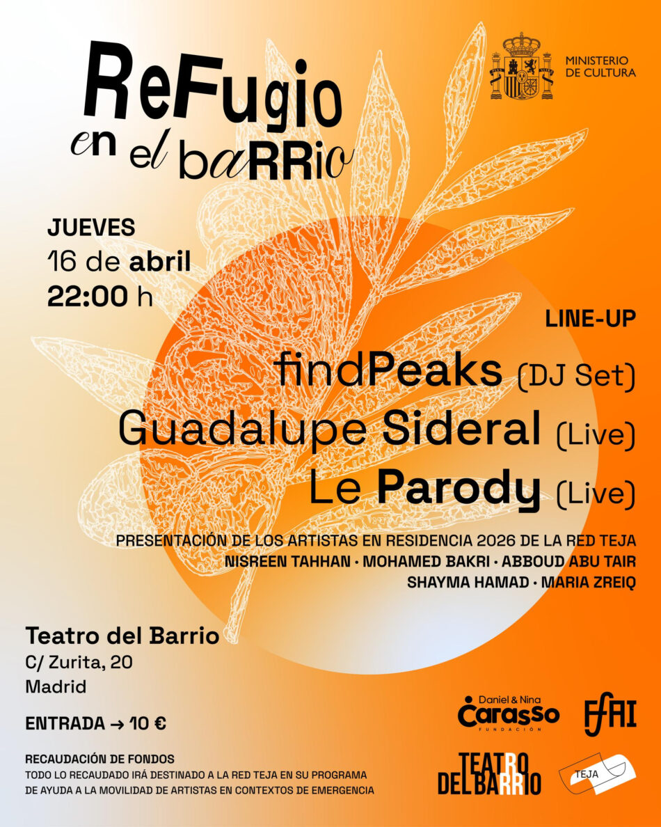Vive la Noche de fiesta «Refugio en el Barrio», una fiesta interdisciplinar que impulsa la Red TEJA de Espacios Culturales en Apoyo a Situaciones de Emergencia