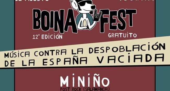 Miniño, Naked Eva y Non Gratta representarán a la España vaciada en el 12º Boina Fest contra la despoblación 