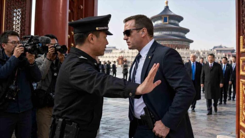 Viaje de Trump, marcado por choques entre agentes de EEUU y China
