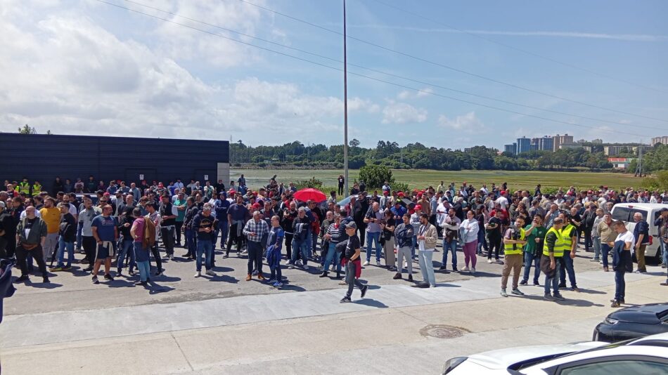 O metal da Coruña dá unha mostra de forza no primeiro día de folga por un convenio digno