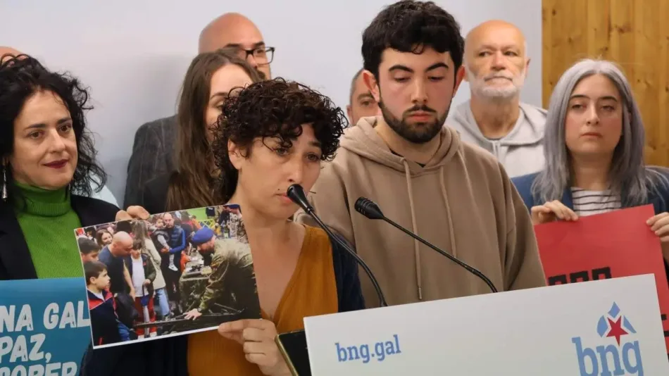 BNG chama desde Lugo a frear a militarización coa campaña “Na Galiza: Paz, soberanía e dereitos”
