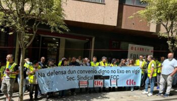 FCC insiste en recortar a xubilación parcial na recollida do lixo de Vigo, que segue adiante coa folga indefinida