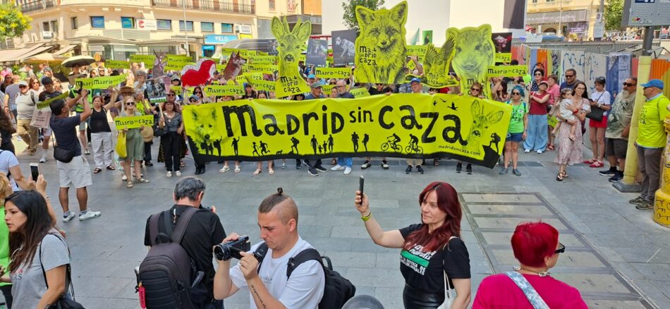 El centro de Madrid grita: “Madrid sin caza”