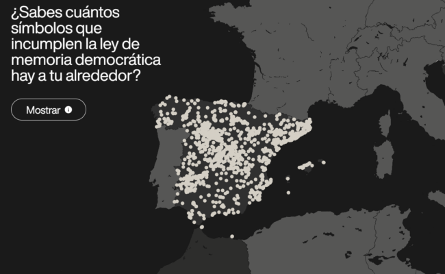 Ya están disponibles los nombres y monumentos franquistas de la ciudad de Madrid en la web ‘Debería Desaparecer’ para que sean retirados por administraciones y particulares