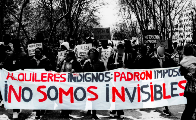 La Coordinadora Estatal Padrón por Derecho denuncia el bloqueo al empadronamiento como una forma de racismo institucional