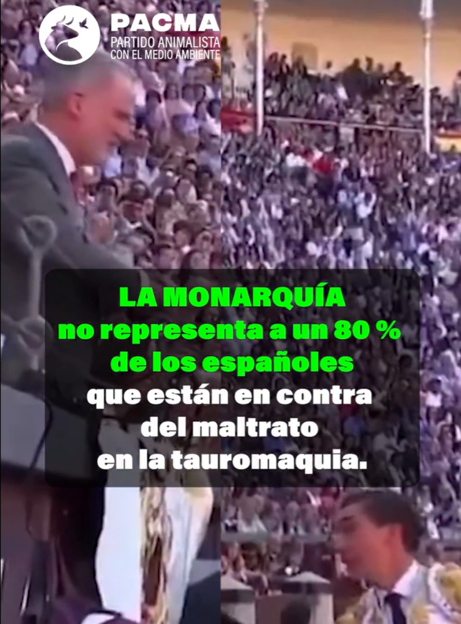 PACMA carga contra Felipe VI por presidir la Corrida de la Prensa: “Será recordado como el rey taurino”
