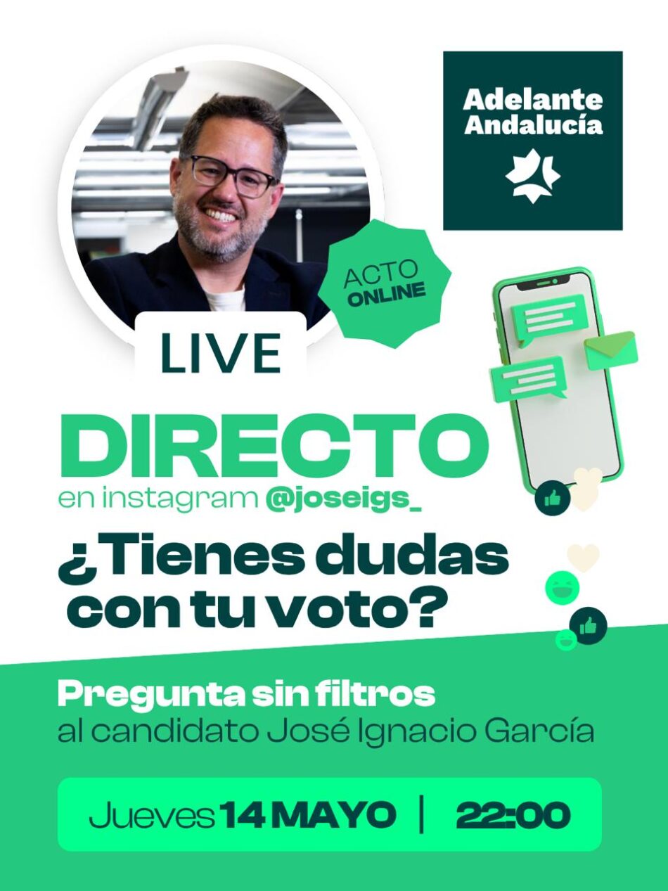 José Ignacio García responderá en un online y sin filtros a quien tenga dudas con su voto el 17M