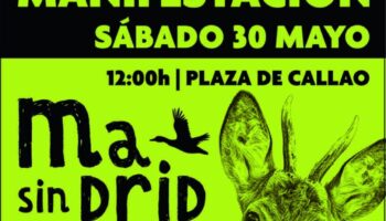 Ecologistas y animalistas se unen en una manifestación contra la nueva Ley de Caza de la Comunidad de Madrid