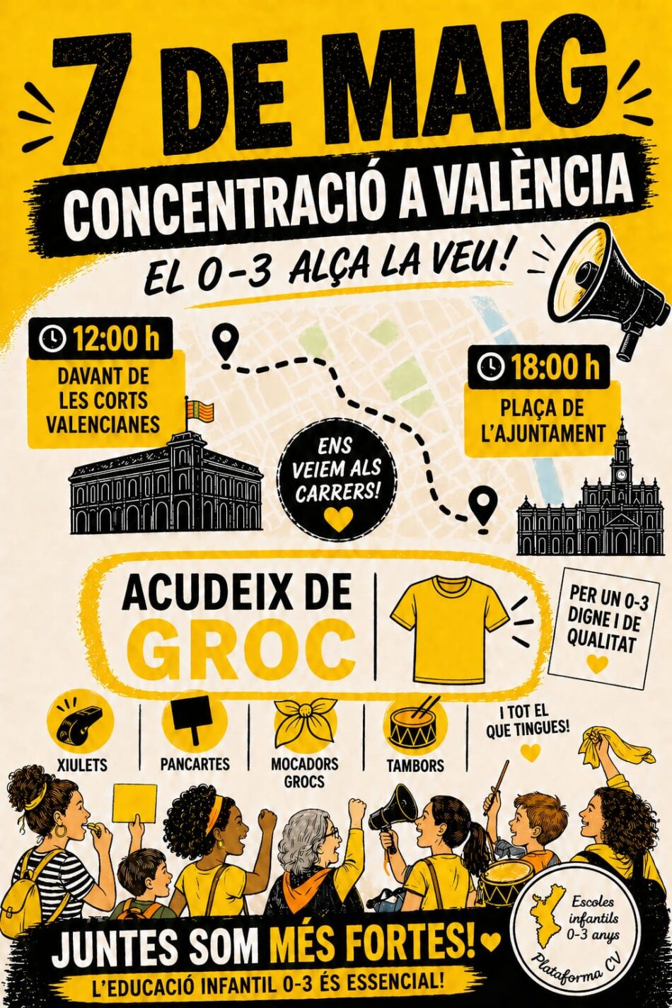 CGT convoca huelga el 7 de mayo en la educación infantil de 0 a 3 años