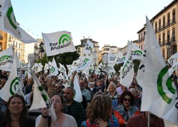 Antonio Maíllo condena en Granada la agresión ultraderechista a Pablo Fernández, reivindica los gobiernos de coalición y exige competencias ferroviarias para Andalucía