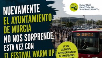 Murcia vuelve a quedarse sin solución de movilidad en el Warm Up: ni autobuses extra ni lanzaderas