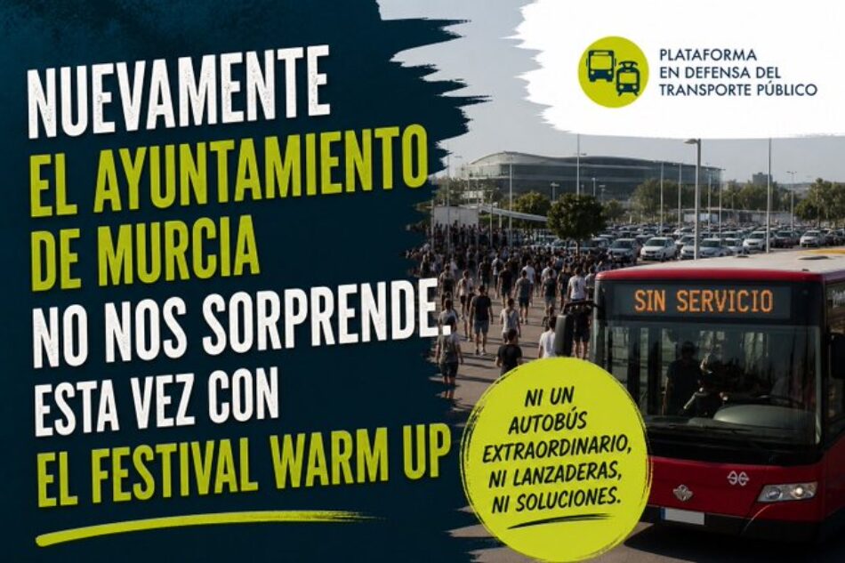 Murcia vuelve a quedarse sin solución de movilidad en el Warm Up: ni autobuses extra ni lanzaderas