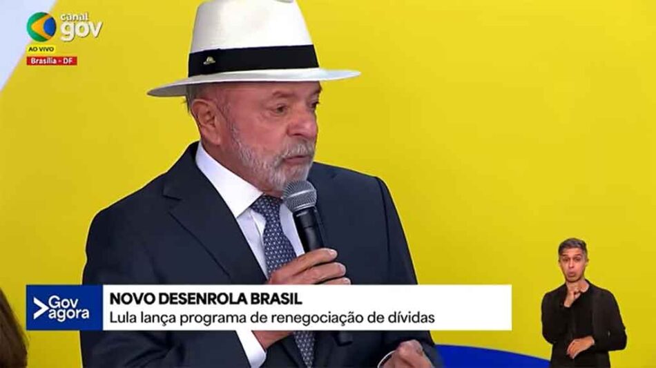 Lula lanza nuevo programa para aliviar deudas en Brasil
