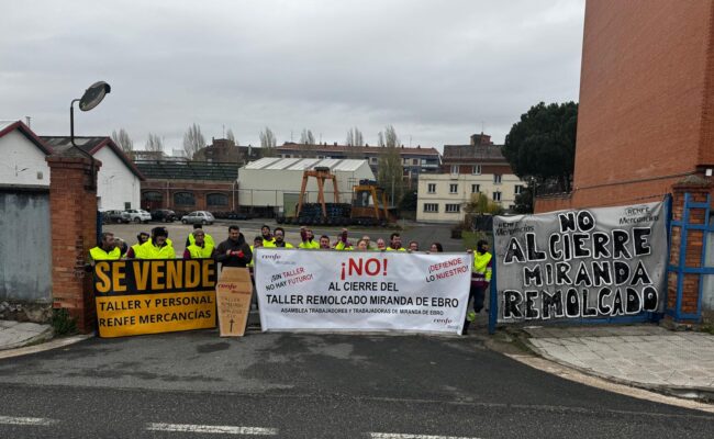 SFF-CGT denuncia el cierre del taller de Renfe en Miranda de Ebro