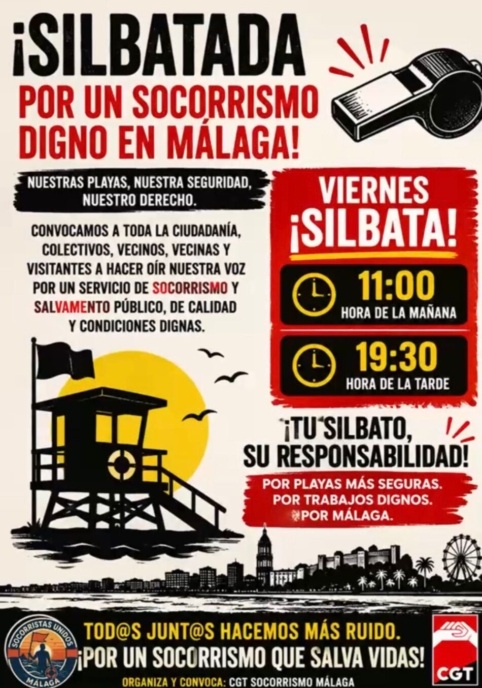 Denuncian el abandono de la seguridad en las playas de Málaga
