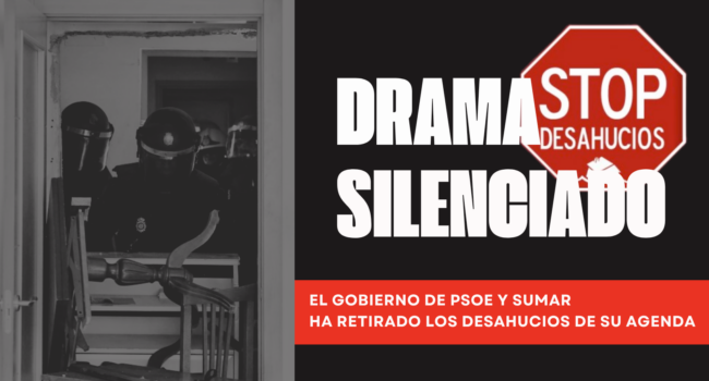 Silencio del gobierno ante los desahucios