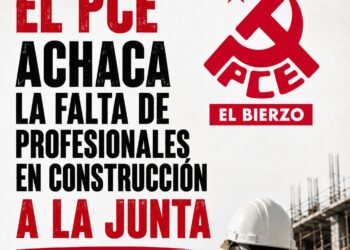 El PCE achaca la falta de profesionales en la construcción a la Junta de Castilla y León