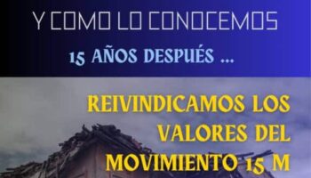Diversos colectivos celebran en Mérida una jornada conmemorativa del 15M en su 15º aniversario