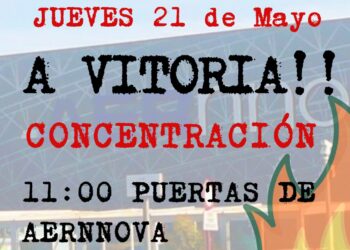 Trabajadores de Serra Soldadura (Barcelona) se concentraran ante la sede de Aernnova y del Parlamento Vasco